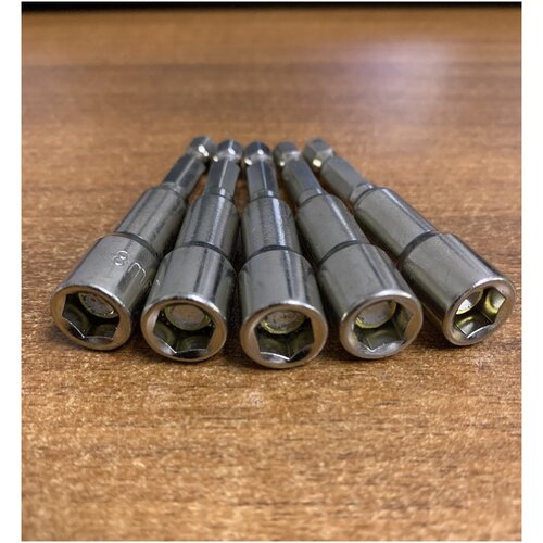 Бита-насадка/адаптер с магнитной торцевой головкой для кровельных саморезов,, 8х48 мм, 5 шт, Exprofil