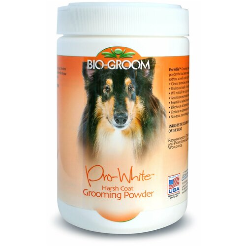 Bio-Groom Pro-White Harsh Coat жесткая пудра для шерсти, 226 г bio groom антистатик для собак и кошек 3 8 л