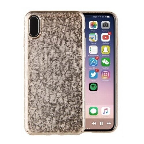 Чехол Uniq Topaz для iPhone X/XS, цвет Золотой (IPXHYB-TPZGLD)