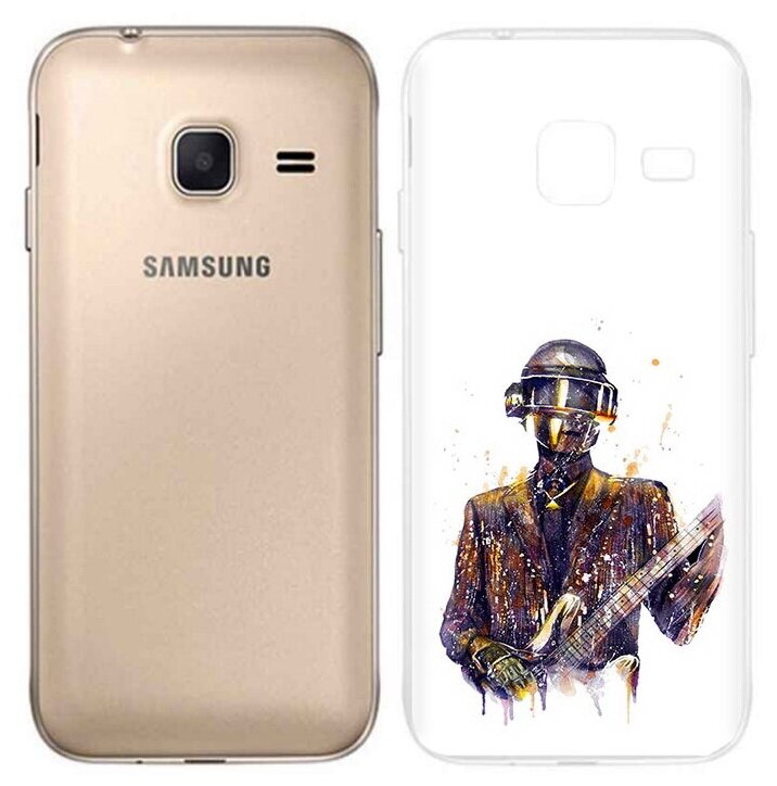 Чехол задняя-панель-накладка-бампер MyPads космо-гитарист для Samsung Galaxy J1 mini SM-J105F/H/J1 Mini 2016 4.0 противоударный