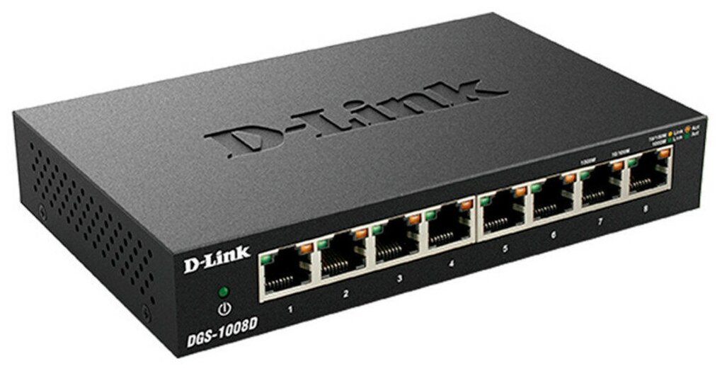 Коммутатор D-link DGS-1008D Количество портов 8x1 Гбитс DGS-1008DK2A