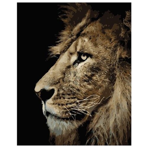 Картина по номерам Colibri Гордый лев 40х50 см Холст на подрамнике