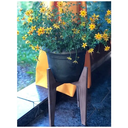 Подставка под цветочный горшок, массив сосны, 39 см