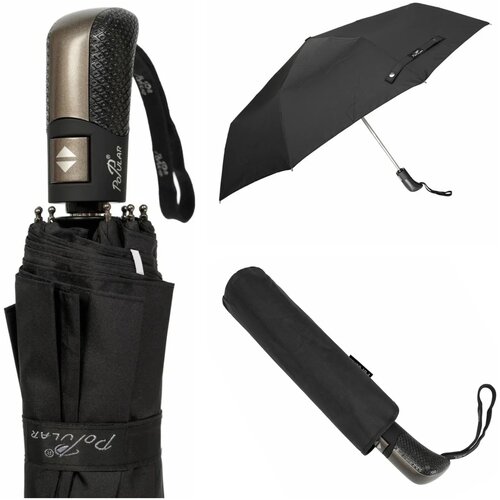 Зонт мужской автомат Popular, гольф ручка, купол 100 см, 9спиц. черного цвета