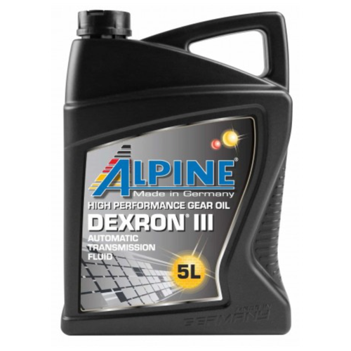 Масло трансмиссионное Alpine АTF-Dexron III канистра 5л 0100662