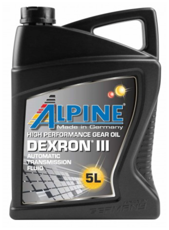 Масло трансмиссионное Alpine АTF-Dexron III канистра 5л 0100662