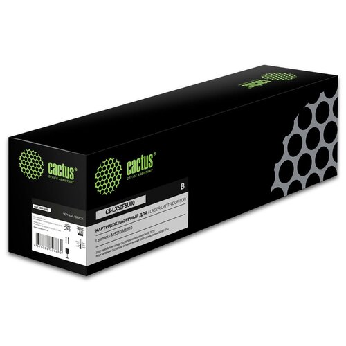Cartridge toner Cactus CS-LX50F5U00 50F5U00 black (20000p.) for Lexmark MS510/MS610
