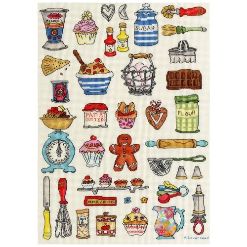 Набор для вышивания Baking (Выпечка) 24 x 33 см Bothy Threads XH2