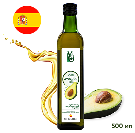 500 мл. Масло Авокадо La Vida Organica 100% Natural Avocado Cooking Oil