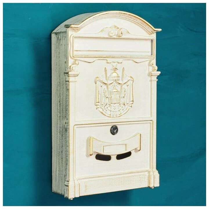 Ящик почтовый №4010В, антик белый - фотография № 2