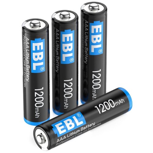 Комплект батареек EBL Lithium AAA 1200mAh (4шт)