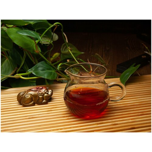 Гун дао бэй в форме яблока, стекло высшего качества, сливник 250мл, элитный чахай для чайной церемонии/чаепития, чаша справедливоcти