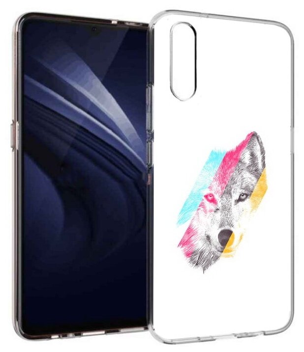 Чехол задняя-панель-накладка-бампер MyPads волк градиент для Vivo iQOO Neo/Vivo V17 Neo противоударный