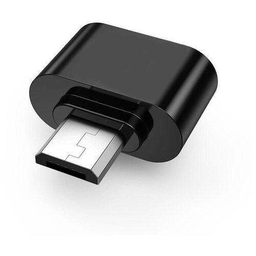 Адаптер OTG microUSB - USB черный переходник usb g microusb otg 3 0 perfeo gold