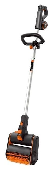 Щетка для чистки дорожек WORX 20В, 4Ач х1 ЗУ коробка WG441E