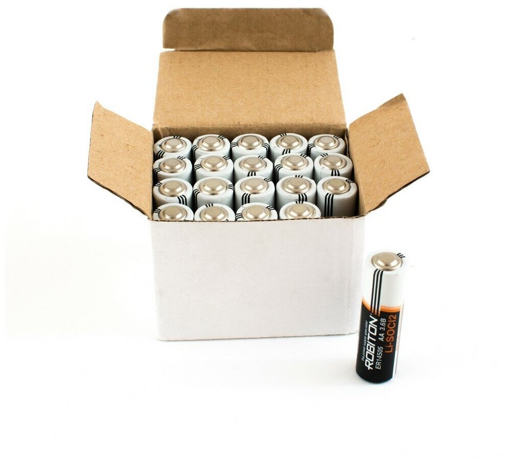 Батарейка ROBITON ER 14505--box 20 Lithium, 3.6 В, AA, 2400 мАч bulk