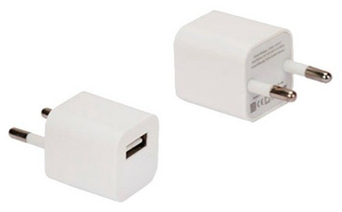Зарядное устройство сетевое Continent белый 0,8A/1*USB ZN08-193WT /OEM