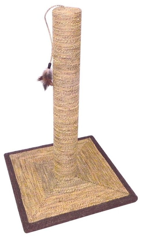 Triol NATURAL когтеточка-столбик для кошек из камыша "Стандарт", 400х400х620 мм
