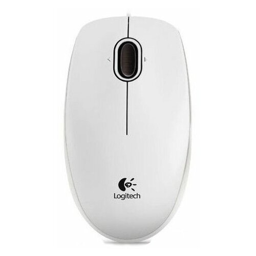 Мышь Logitech B100 White (910-003360) мышь проводная logitech b100 белый usb 910 003360