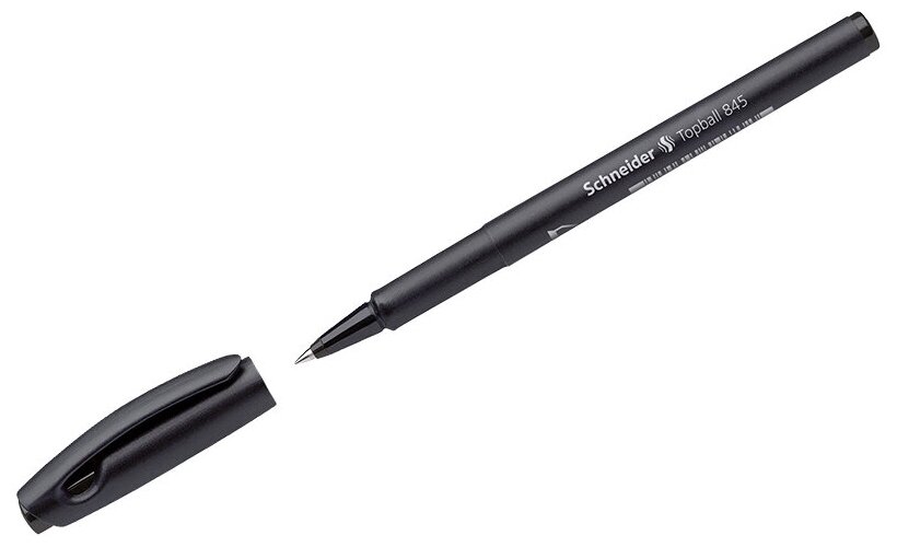 Ручка-роллер Schneider "TopBall 845" черная, 0,5мм, одноразовая (арт. 255668)