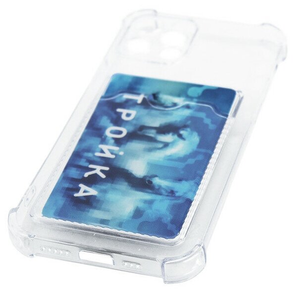 Чехол LuxCase для APPLE iPhone 12 Pro Max TPU с картхолдером 1.5mm Transparent 63508 - фото №8