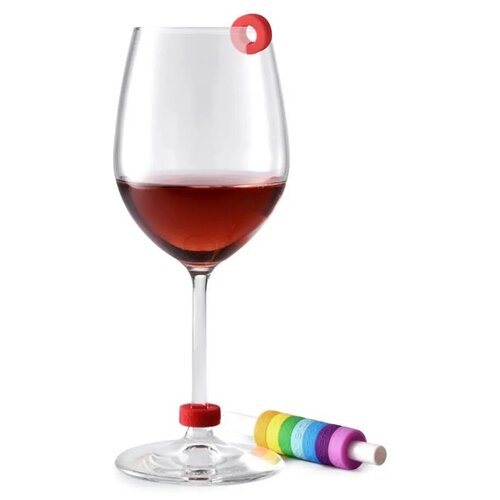 Цветные колечки для бокалов Circle Joy Wine Cup Identification Ring CJ-SBH01