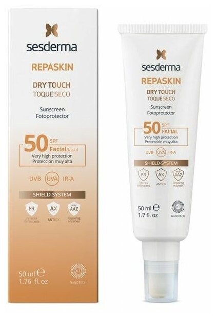 Крем Sesderma Repaskin Dry Touch Facial Sunscreen SPF50, 50 мл