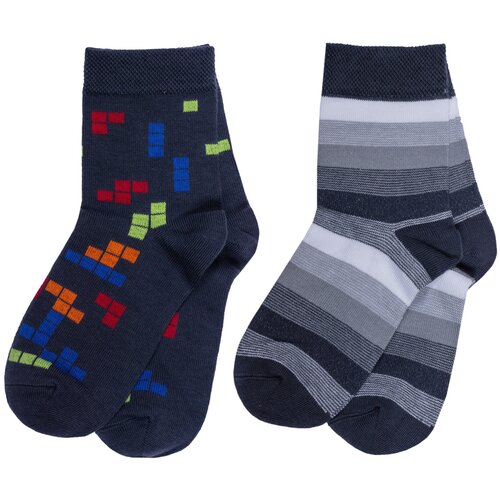 фото Комплект из 2 пар детских носков брестские (бчк) микс 18, размер 19-20