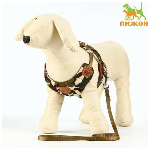 Комплект Рефлекс размер L поводок 95 см шлейка многоразмерная 25-64 см камуфляж 1850₽