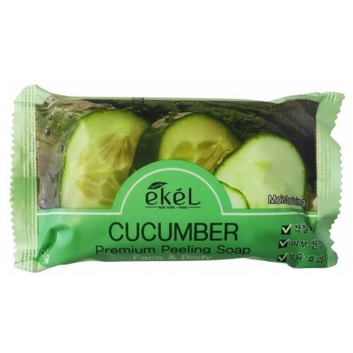 Купить Ekel Мыло косметическое с экстрактом огурца / Peeling Soap Cucumber, 150 г