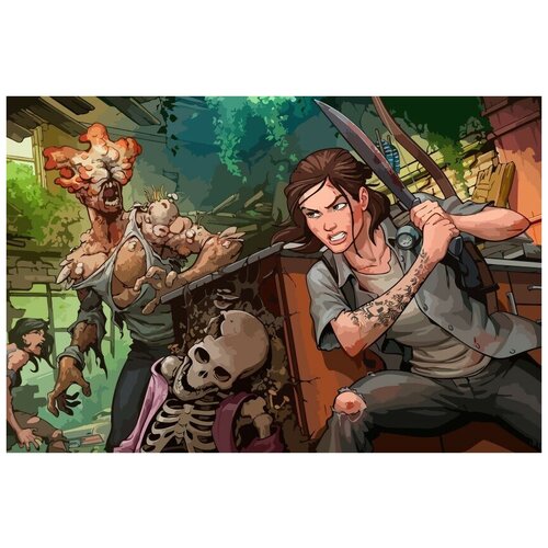 Картина по номерам игра Last of us (Одни из нас) - 9012 Г 60x40