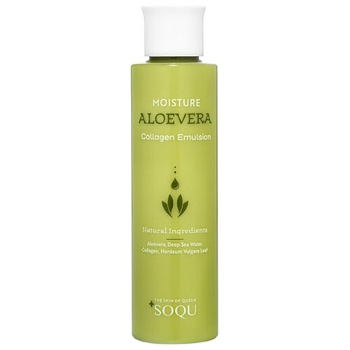 SOQU Moisture Aloevera Collagen Emulsion Эмульсия для увлажнения и эластичности кожи с экстрактом алоэ вера и коллагеном