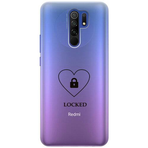 Силиконовый чехол с принтом Locked для Xiaomi Redmi 9 / Сяоми Редми 9 силиконовый чехол с принтом locked для xiaomi redmi 6 сяоми редми 6