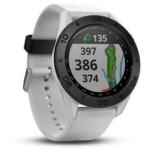 Часы для гольфа Garmin Approach S60 Golf Watch (White with White Band) 010-01702-01