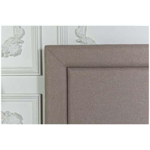 Кровать двуспальная с подъемным механизмом и ящиком для белья 160х200 золотисто-бежевая Мелисса