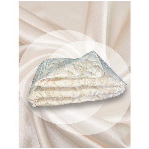 Одеяло Ангора 200х220 с шерстью ангорской козы в тике. Всесезонное. Евро. ДОМ текстиля