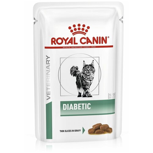 Пауч ROYAL CANIN DIABETIC ветеринарная диета для кошек при сахарном диабете 85г.*12 шт.