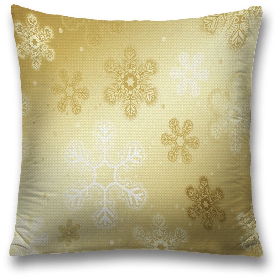 Наволочка декоративная на молнии, чехол на подушку JoyArty "Воздушные цветы" 45х45 см