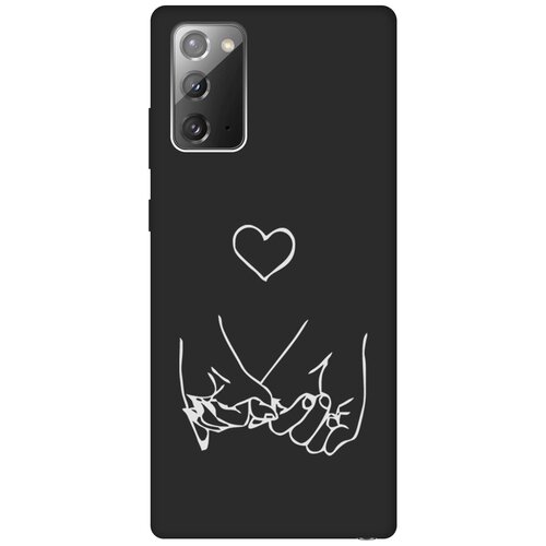 Матовый Soft Touch силиконовый чехол на Samsung Galaxy Note 20, Самсунг Ноут 20 с 3D принтом Lovers Hands W черный матовый soft touch силиконовый чехол на samsung galaxy note 20 самсунг ноут 20 с 3d принтом cats w черный