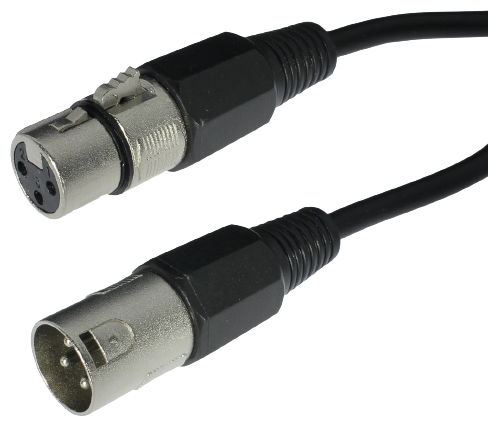 Микрофонный кабель XLR(M)-XLR(F) Dayton 1,5 м