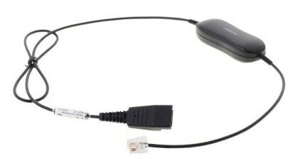 Кабель-переходник аудио JABRA GN1216 SmartCord SC Avaya, QD - RJ10 , 0.8м, черный [88001-03] - фото №3