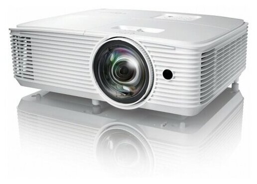 Проектор Optoma [W309ST] Full 3D; DLP, WXGA (1280*800), 3800 ANSI Lm, 25 000:1, Короткофокусный TR 0.52:1; HDMI 1.4a x1; VGA (YPbPr/RGB) x1;Composite