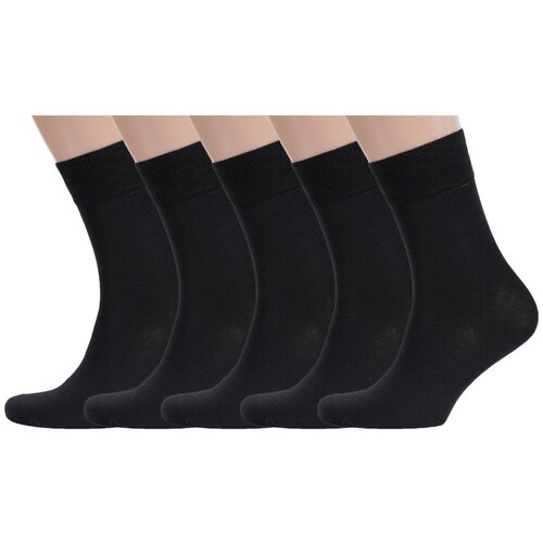 Носки RuSocks, 5 пар, размер 29 (44-45), черный мужские носки rusocks 5 пар размер 29 44 45 черный