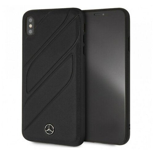 Чехол Mercedes New Organic I Hard Leather для iPhone XS Max, цвет Черный (MEHCI65THLBK)