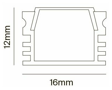 Алюминиевый профиль Maytoni Technical Led strip ALM005S-2M