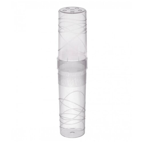 Пенал-тубус (45х195 мм) Стамм Cristal, пластиковый пенал пластик тубус cristal пн55 стамм