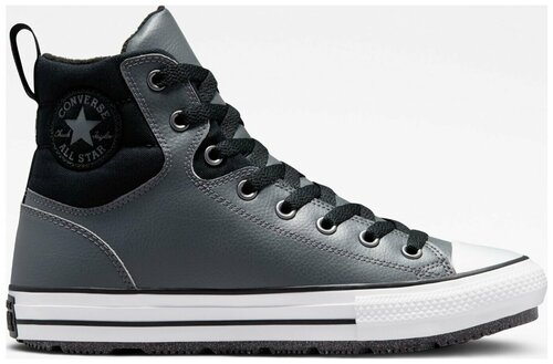 Кеды Converse Chuck Taylor All Star, демисезонные, повседневные, высокие, утепленные, размер 43, серый