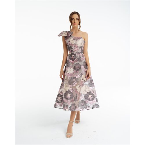 фото Сиреневое платье с бантом 44 linna lukina