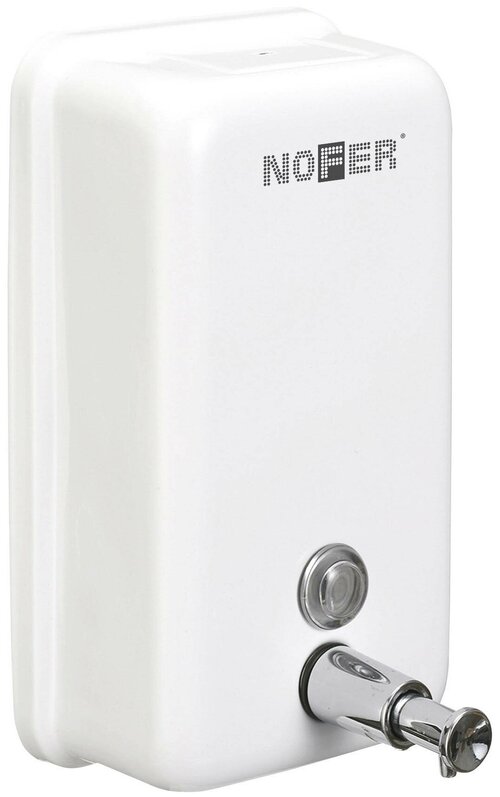 Диспенсер для мыла 1200 мл белый Nofer Inox 03001. W