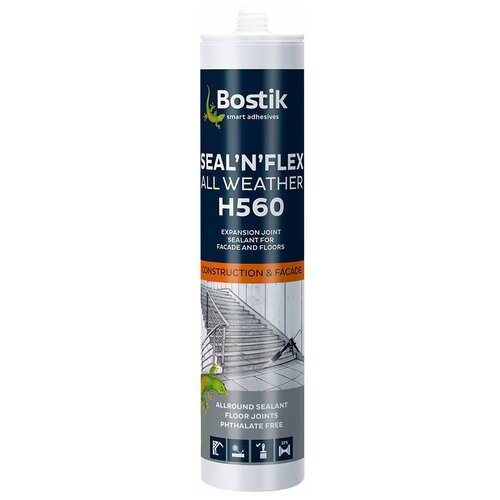 Герметик гибридный Bostik H560 Seal'n'flex all weather белый 290 мл герметик гибридный bostik h560 seal n flex all weather светло серый 290 мл